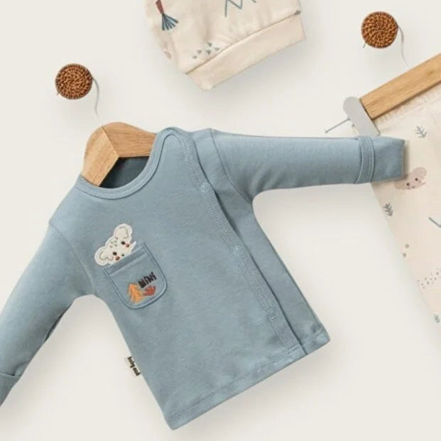 2 Делен бебешки комплет со капче