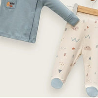 2 Делен бебешки комплет со капче