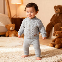 2 Делен плетен комплет со петличиња