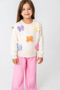 2 Делен комплет блуза со панделки и траперки