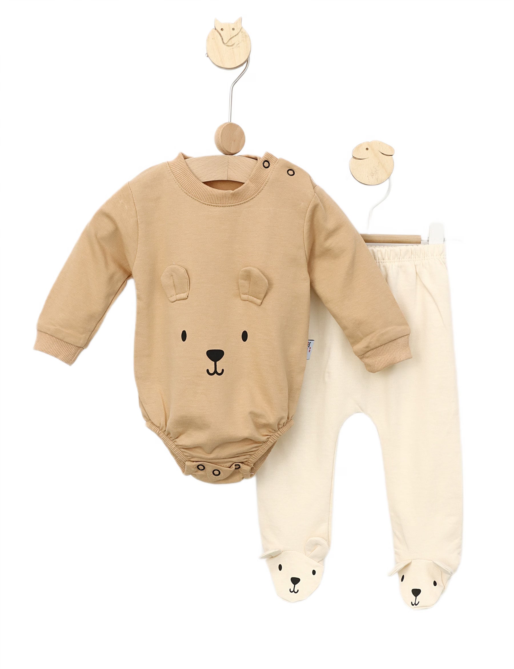 2 Делен комплет боди и панталончиња Мече