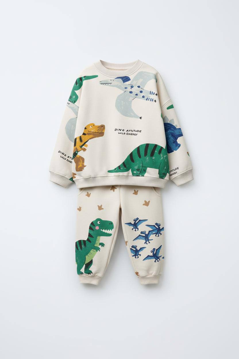 2 Делен комплет тренерки со диносауруси