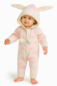 Плетени шпикозни со крзно Hearts