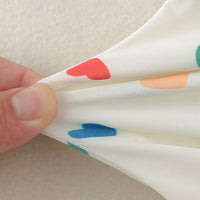 Костим за капење со срциња и капа