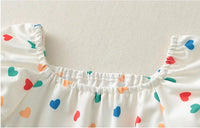 Костим за капење со срциња и капа