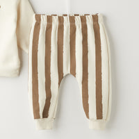 3 Делен комплет блуза, елече и панталони со линии