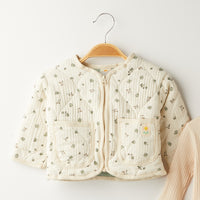 3 Делен комплет блуза, јакна и панталончиња цветен принт