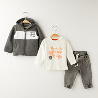 3 Делен комплет дукесрка, блуза и фармерки