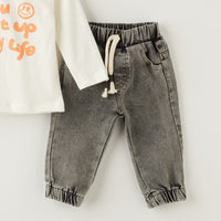 3 Делен комплет дукесрка, блуза и фармерки