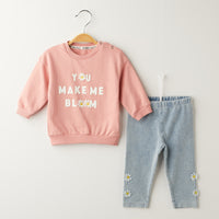 2 Делен комплет блуза и фармерки Bloom