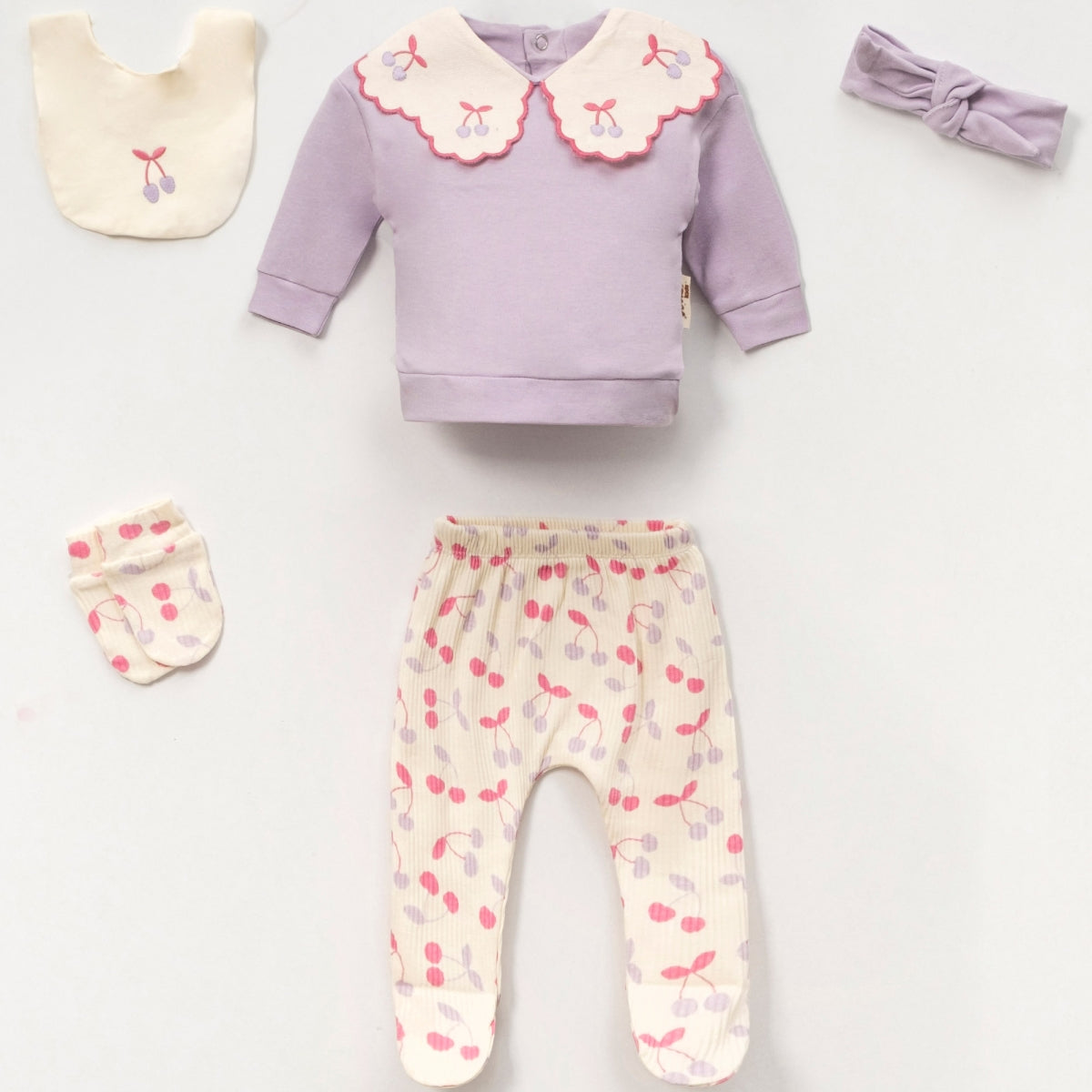 5 Делен комплет со цреши