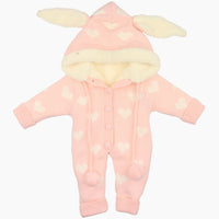 Плетени шпикозни со крзно Hearts