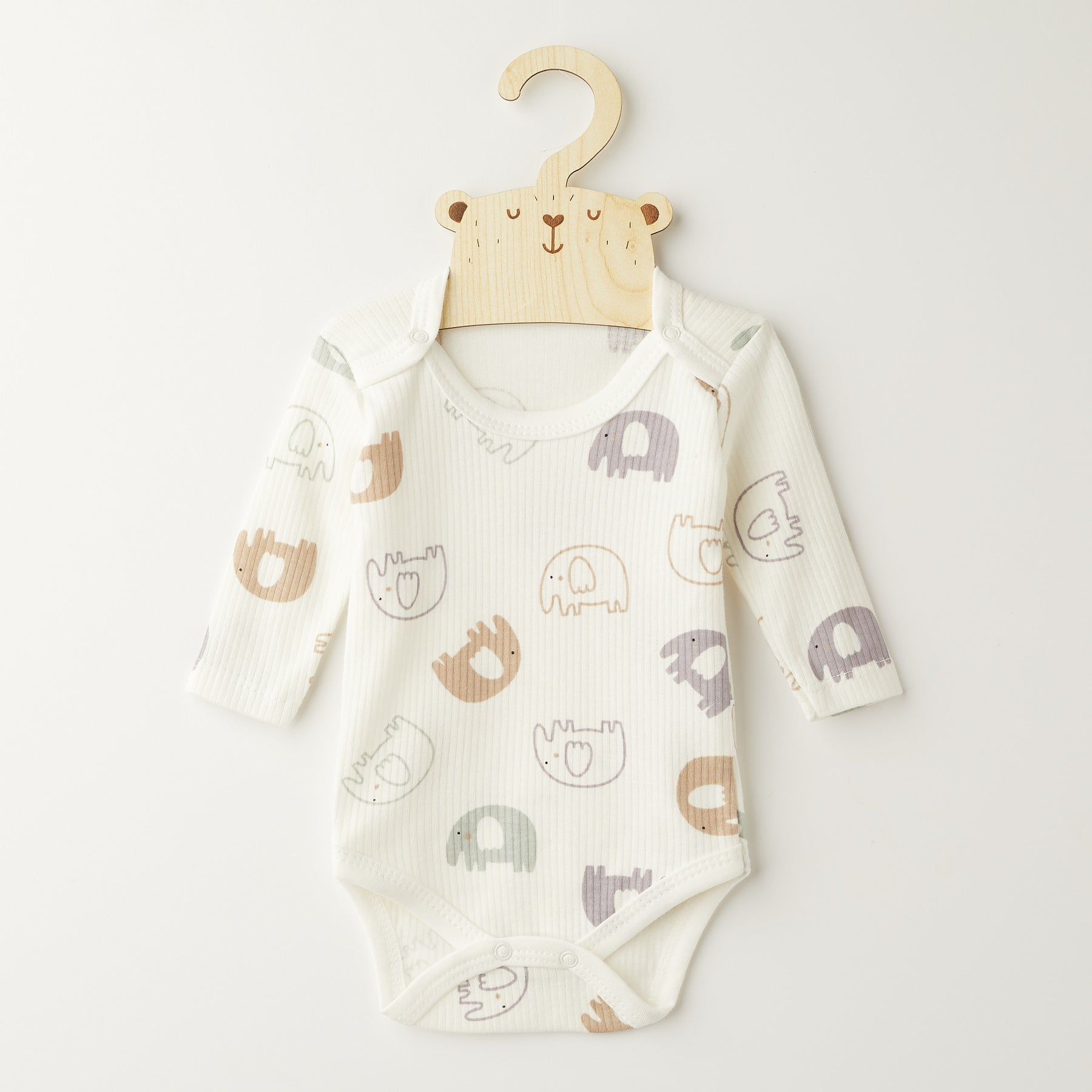 Боди со долги ракави Слончиња