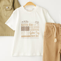 3 Делен комплет маичка, панталони и фармерска кошула