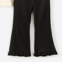 2 - Делен Комплет Маичка + Траперкасти Панталони - Happy