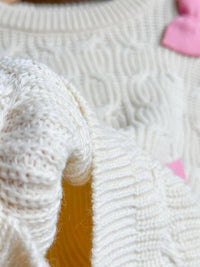 Kомплет плетена блуза со панделки и хеланки