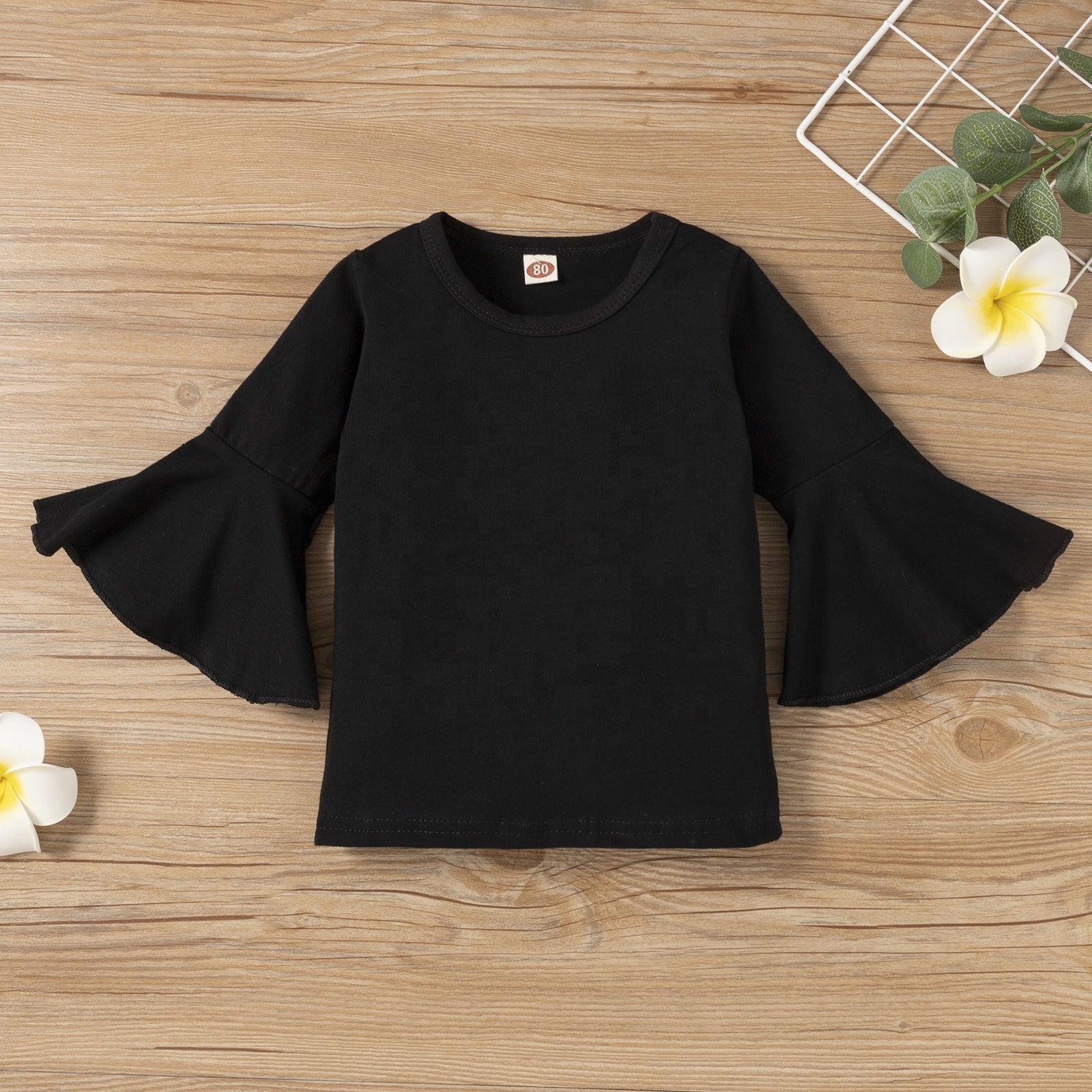 2 - Делен Комплет - Блуза со Траперкасти Ракави + Траперки - Леопард