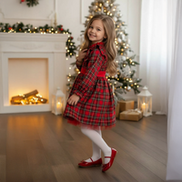 Карирано фустанче со панделка