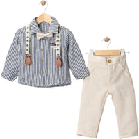 2 Делен комплет кошула, панталони и трегери