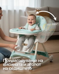Мултифункционално столче за хранење и нишалка