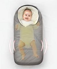 Зимска вреќа со крзнена јака и патент