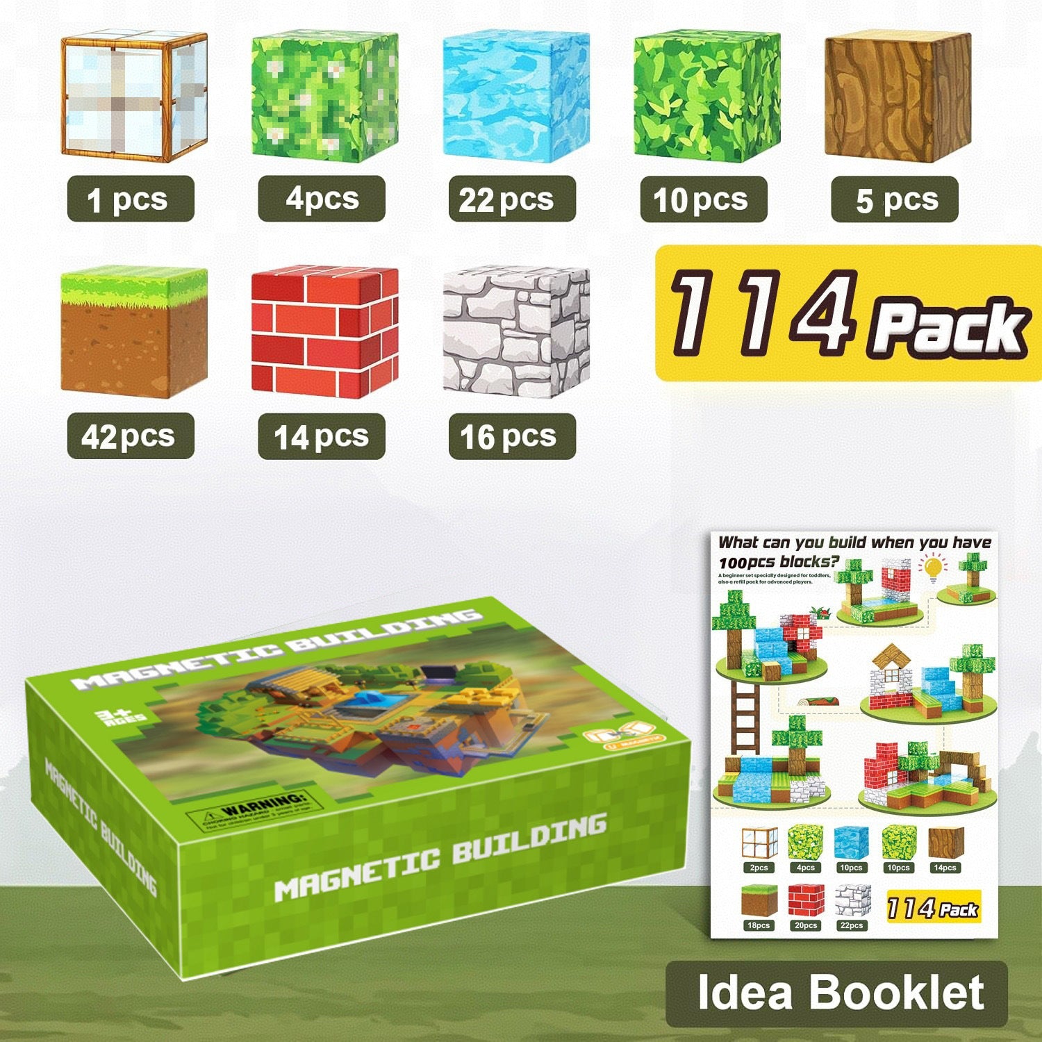 Магнетни Коцки Forest 114 Парчиња