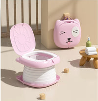 Детски Нокшир Cat Design – Пренослив travel potty за патување и итни ситуации