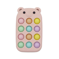 Силиконска поп-ит играчка Мече телефон