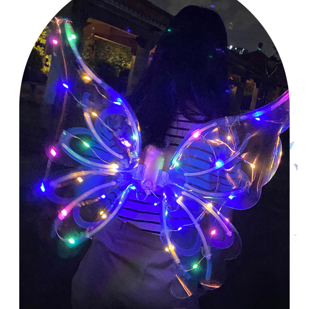 Електрични Крилја Што Светат Пеперутка