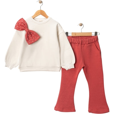 2 Делен комплет блуза и траперки Bow