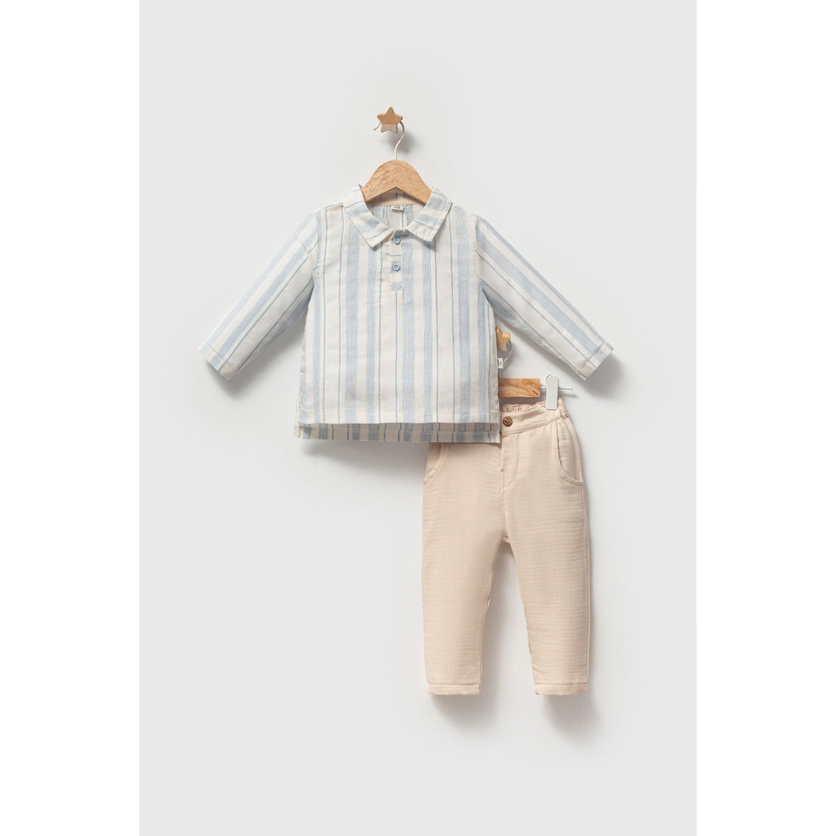 2 Делен комплет кошула со пруги и панталони Classic Boy