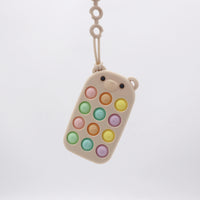 Силиконска поп-ит играчка Мече телефон