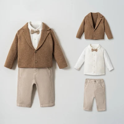 3-Делен Елегантен Комплет Brown