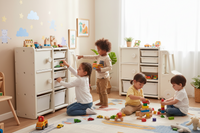 Car Storage Shelf – детска полица со кутии и фиоки