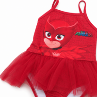 Едноделен Костим за Капење со Тул - PJ Masks