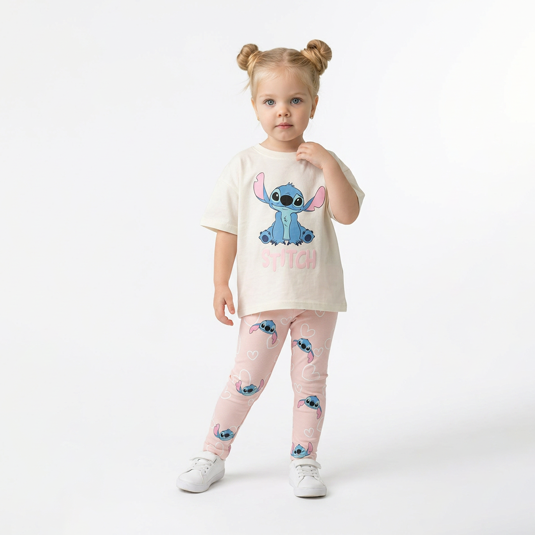 2 Делен комплет маичка и хеланки Стич