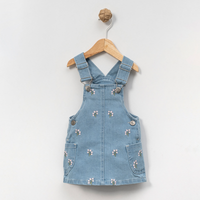 Фармерско фустанче со цветен дезен