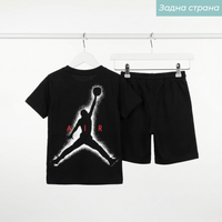 3 Делен Комплет Маичка, Кратки панталони и Капче Street Style