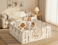 Детска ограда со кош, табла, 100 топчиња и подлога 1cm - 152х158х63 цм