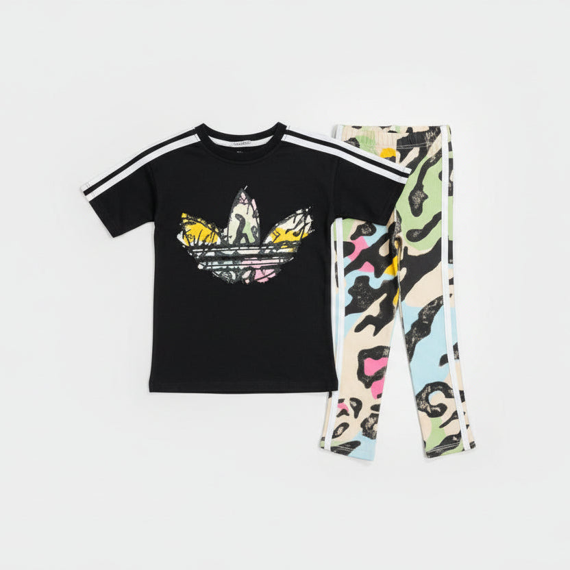 2 Делен комплет маичка и хеланки Casual