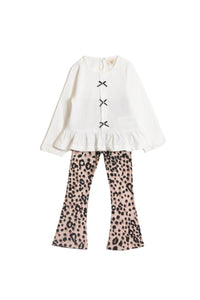 2 Делен комплет со леопард принт