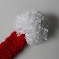 Новогодишен плетен костум со капче Дедо Мраз