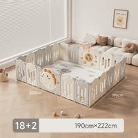 Детска ограда за играње со кош и интерактивни панели 190х222