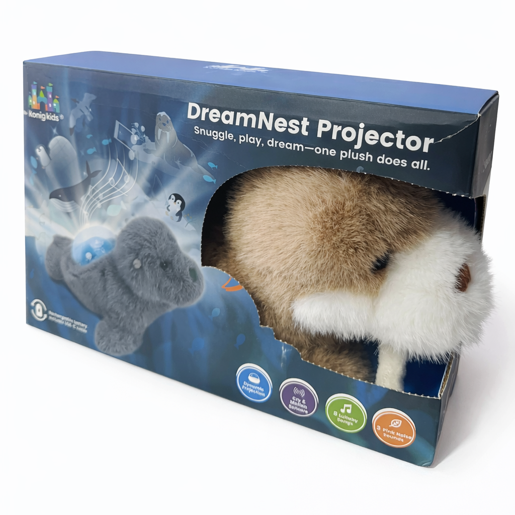 Плишана фока проектор Dream Nest