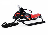 Детска санка со управувач и спортски дизајн