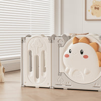 Детска ограда за играње со кош и интерактивни панели 158х184