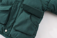 Детска јакна со внатрешно крзно и капа