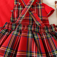 Новогодишен комплет боди, сукња и трака за коса