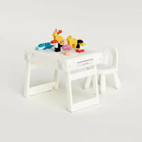 Мултифункционална маса за коцки и цртање со столче