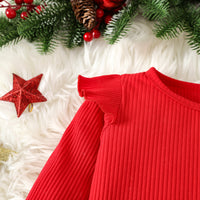 Новогодишен комплет боди, сукња и трака за коса